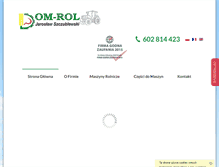 Tablet Screenshot of dom-rol.pl